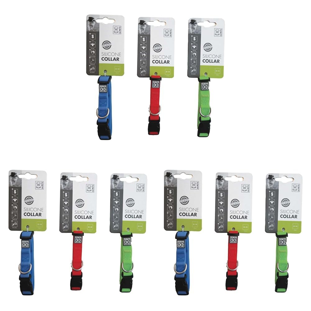 M-PETS SILICONE KÖPEKLER İÇİN BOYUN TASMASI (S) (3 paketi)