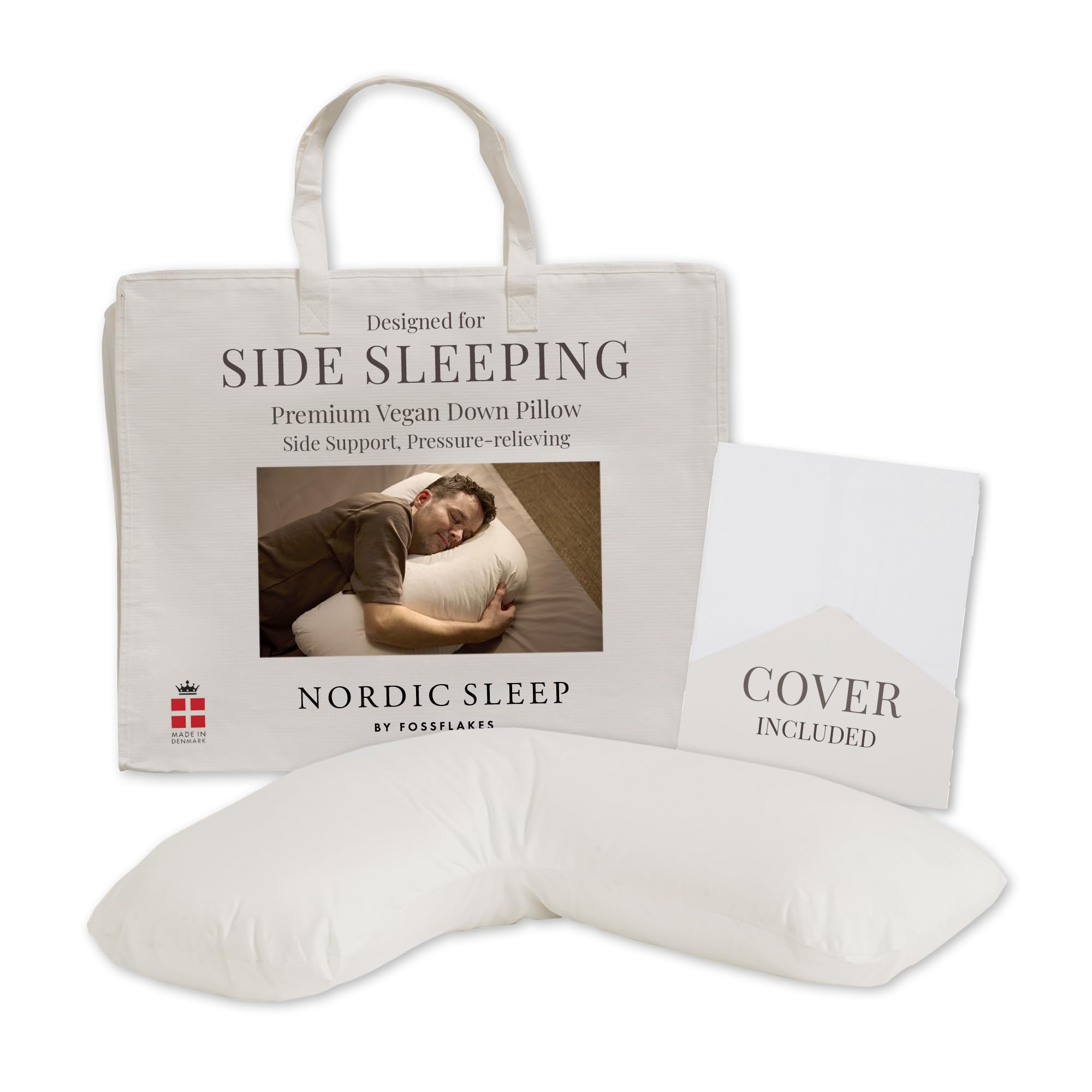Amazon.com: FOSSFLAKES Nordic Sleep Ergonomic L-Shaped Side