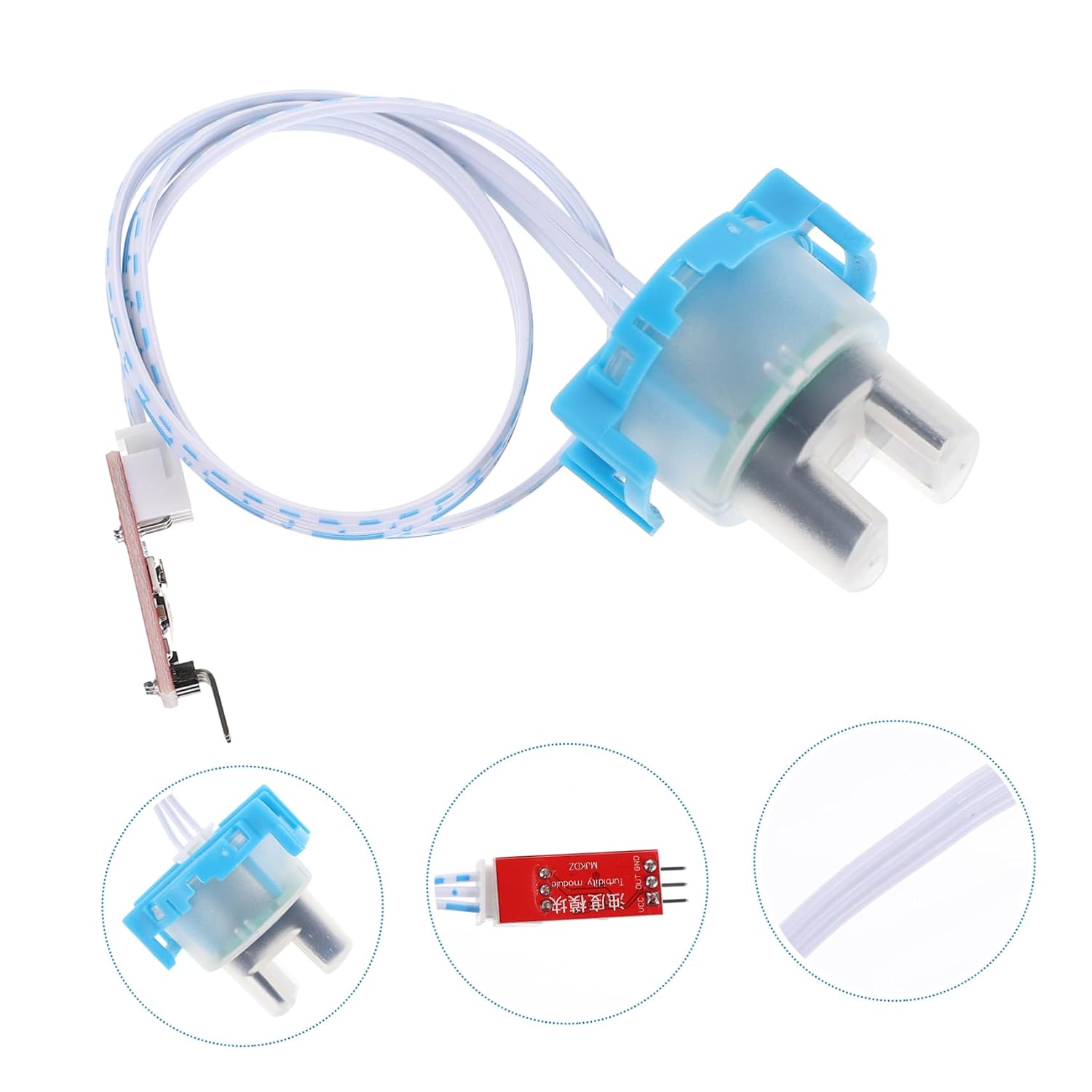 3.3-5V Turbidity Sensor Module for Water Turbidity Measurement 0-1000NTU | Plastic Body, Converts Sensor Current to Output Voltage, Optical Detection, Colored Housing
