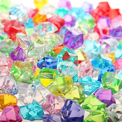 Pmland Acrylic Ice Rocks Crystals Gems 180 Pieces Bag For Vase Filler Table Scatter Party Wedding Arts Crafts Decoration And Display - Assorted #TOP1
