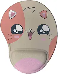 Mouse pad Ergonômico Gatinho Kawaii Presente Criativo Geek cor:Marrom