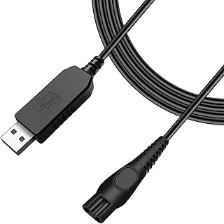 Tobfit 15V Charger Cable for Philips Norelco HQ8505 7000 5000 3000 9000 Series, Multigroom MG5750 MG7750 MG7770 MG7790 QP6531 QP6510 QP6520 Shaver Tr