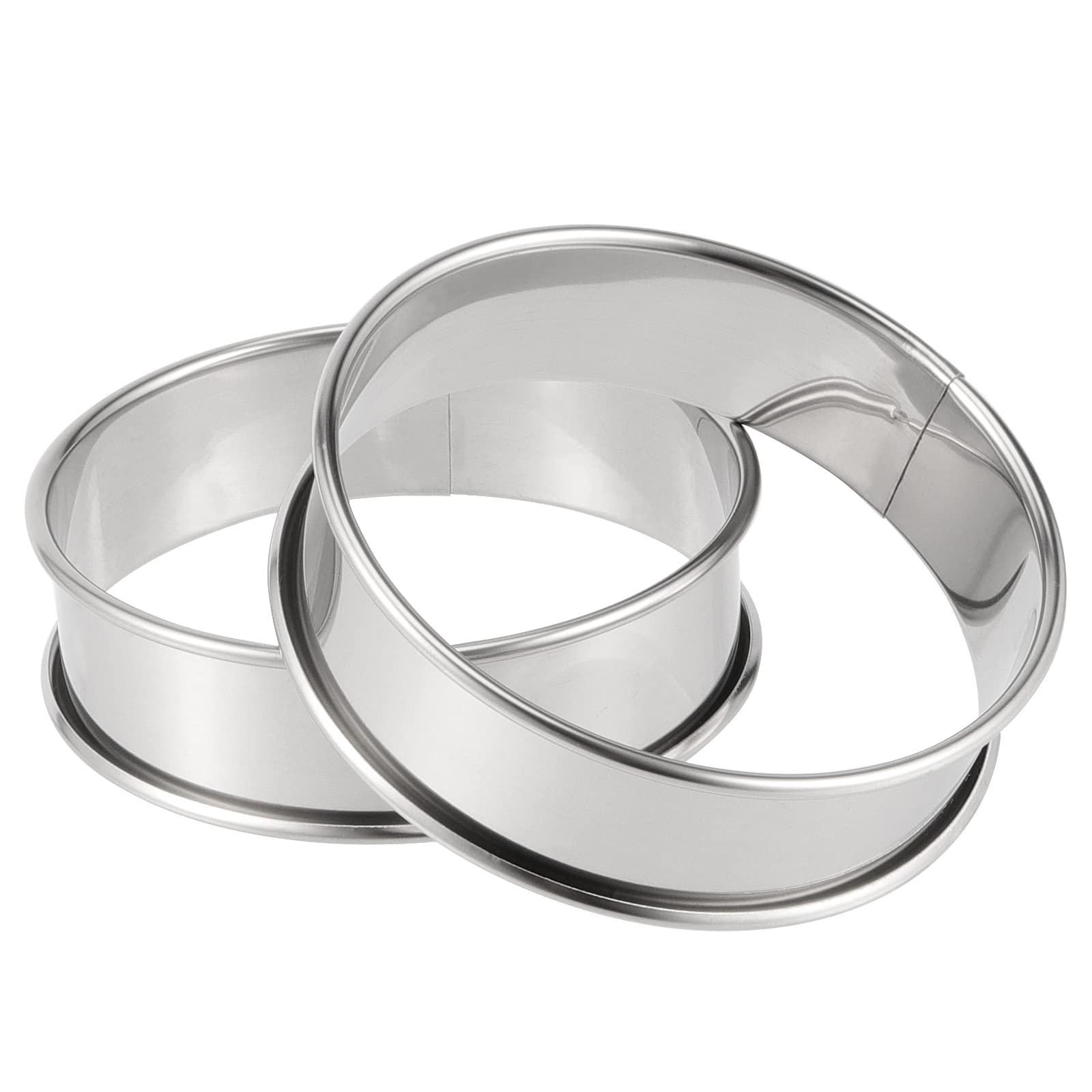 3 Inch Crumpet & Tart Molds | Double Rolled Baking Rings