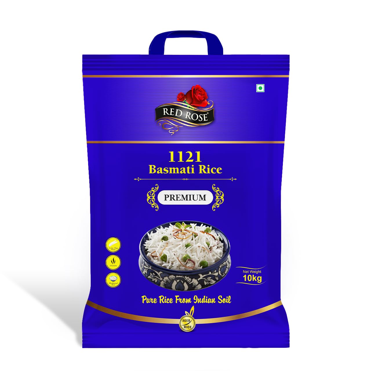 Red Rose Premium Basmati Rice, Perfectly Aged Grain, Rich Aroma, Basmati Rice for Biryani, 10 Kg (B0D8Y5X9F6) Amazon Price History, Amazon Price Tracker