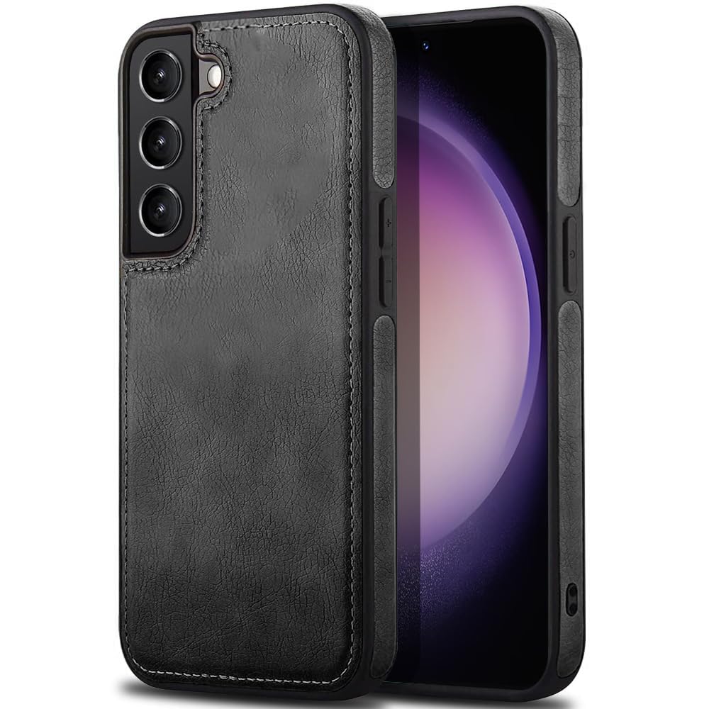 KARWAN®️ Genuine Leather Finish Samsung Galaxy S22 Back Cover Case |Shockproof Design |Raised Edges for Camera & Screen Protection |Super Soft - Touch |Leather Case for Samsung Galaxy S22(Black) (B0CTK7XQLS) Amazon Price History, Amazon Price Tracker