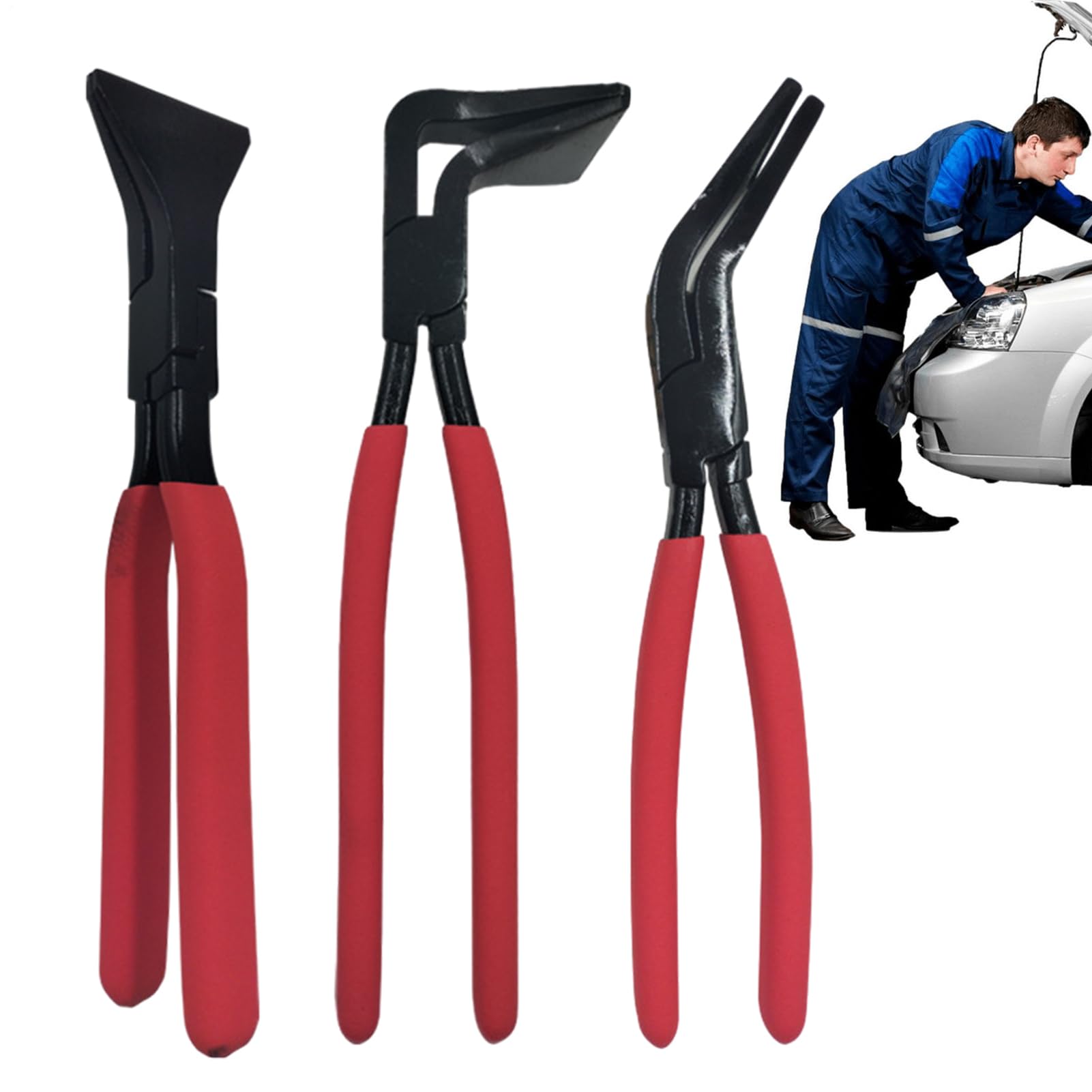 Obcęgi Do Zaginania Blachy 3 Sztuki Ręczne Narzędzie do Gięcia i Łączenia | Ergonomiczny Zestaw Narzędzi do Blachy do Prac Domowych Samochodowych Hydraulicznych i
