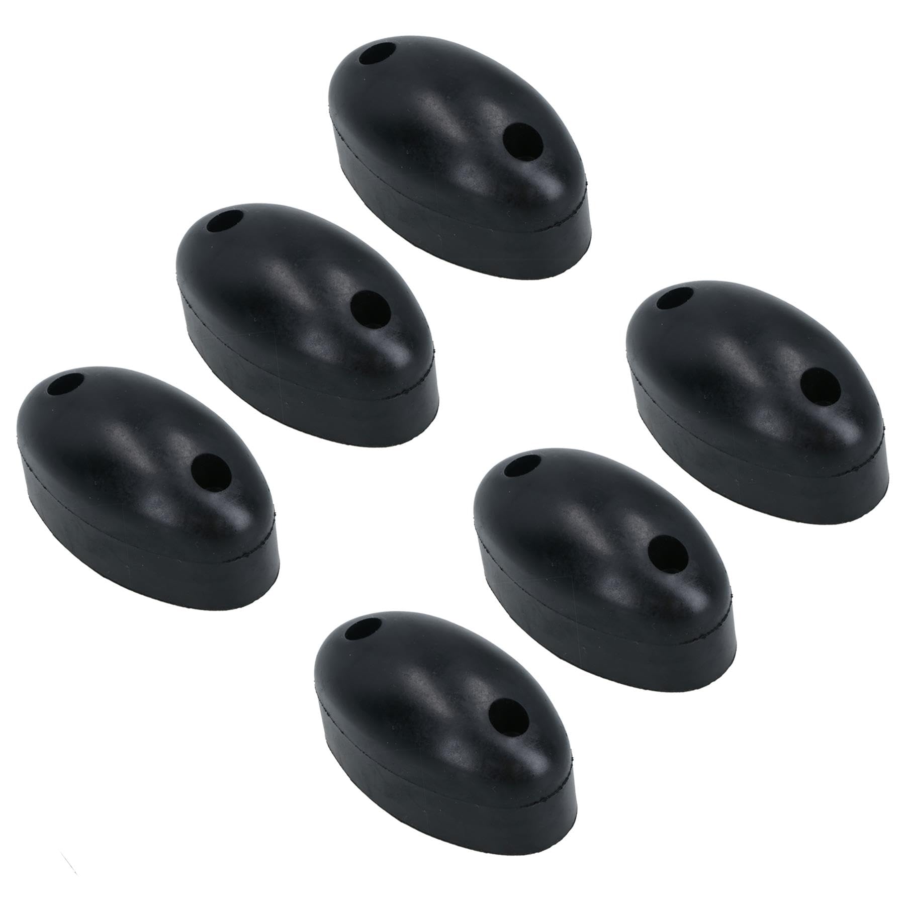 38mm Oval Rubber Buffer Bumper Pad Stop for Truck Trailers Horsebox 6pc