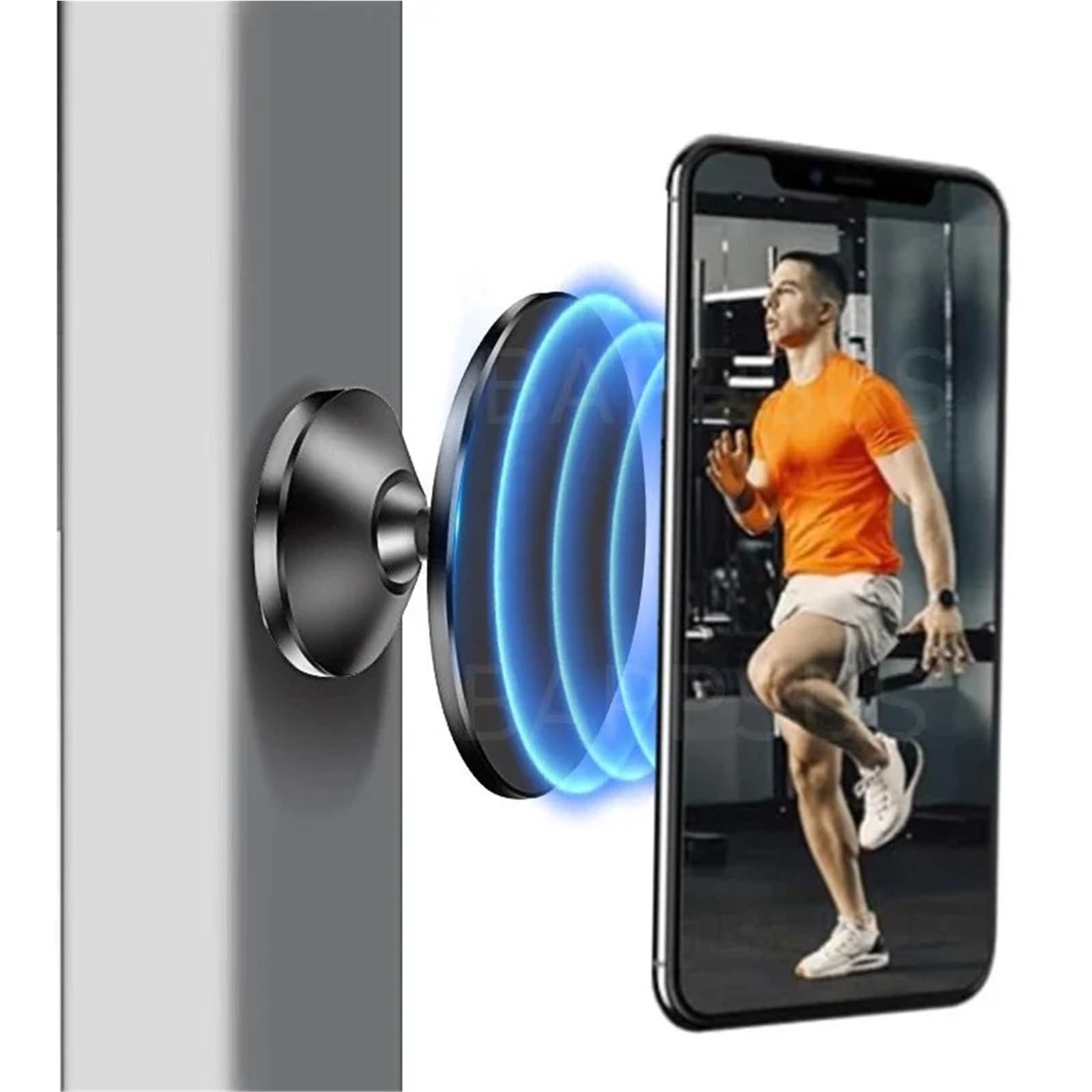 Soporte magnético Doble para teléfono de Gimnasio