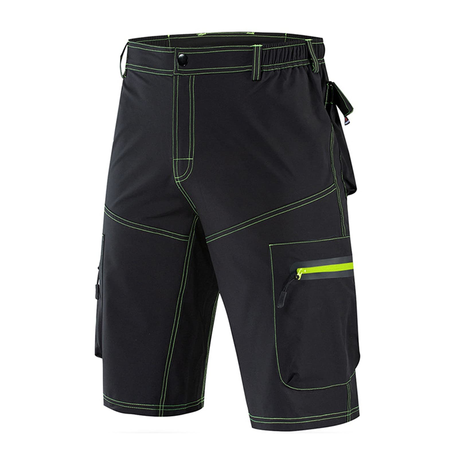 Szorty rowerowe Spodenki MTB dla mężczyzn Baggy Shorts Spodenki rowerowe Szybkoschnące spodenki do rowerów górskich do biegania na świeżym powietrzu Trening na siłowni z kieszeniami na zamek błyskawiczny (kolor: C, rozmiar: D (XL))