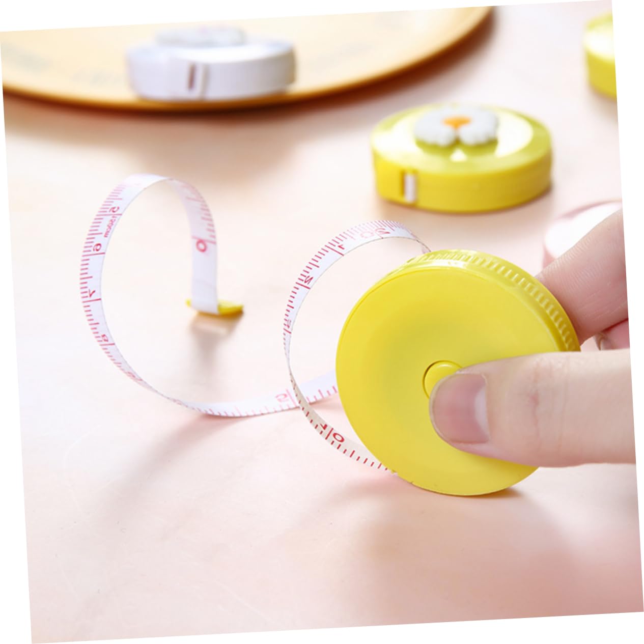 SHINEOFI 5 Series Pequeño Mini Cinta De Medición Cinta Métrica Corporal Ropa De Coser Medida Escala Cintas Métricas Cuerpo Dibujos Animados Retráctil Gel De Sílice 8 Piezas X 5