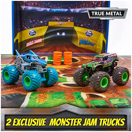 Monster Jam, Ultimate Arena Playmat With 2 Exclusive Die-Cast Monster Trucks, Megalodon And Grave Digger, 20 Accessories, Kids Toys For Boys And Girls Ages 3 And Up (Amazon Exclusive) #TOP2