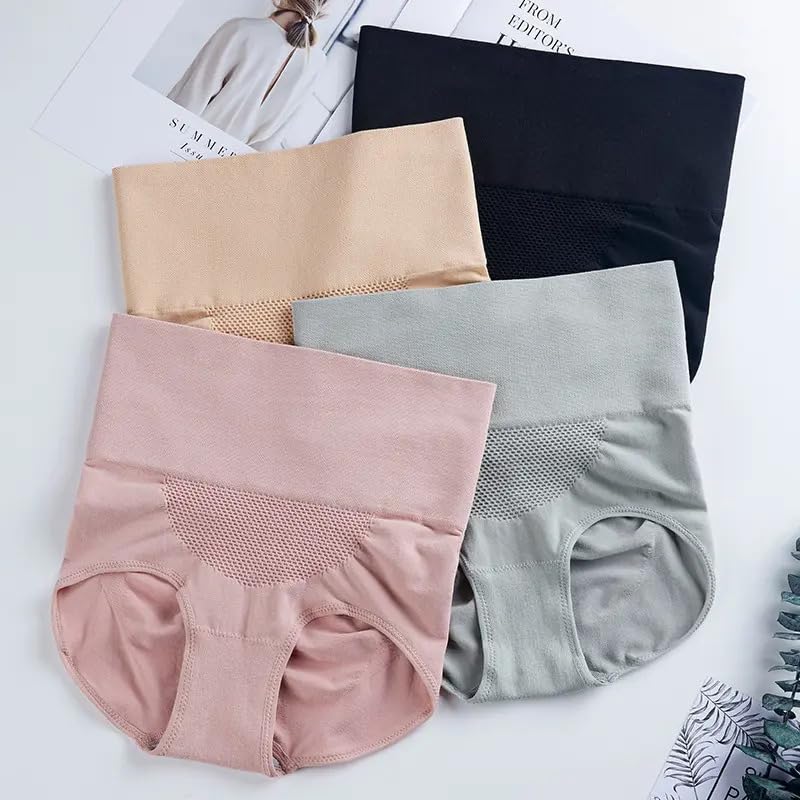 Image of Women's Tummy Tucker High Waist Shapewear with Anti Rolling Strip Panties