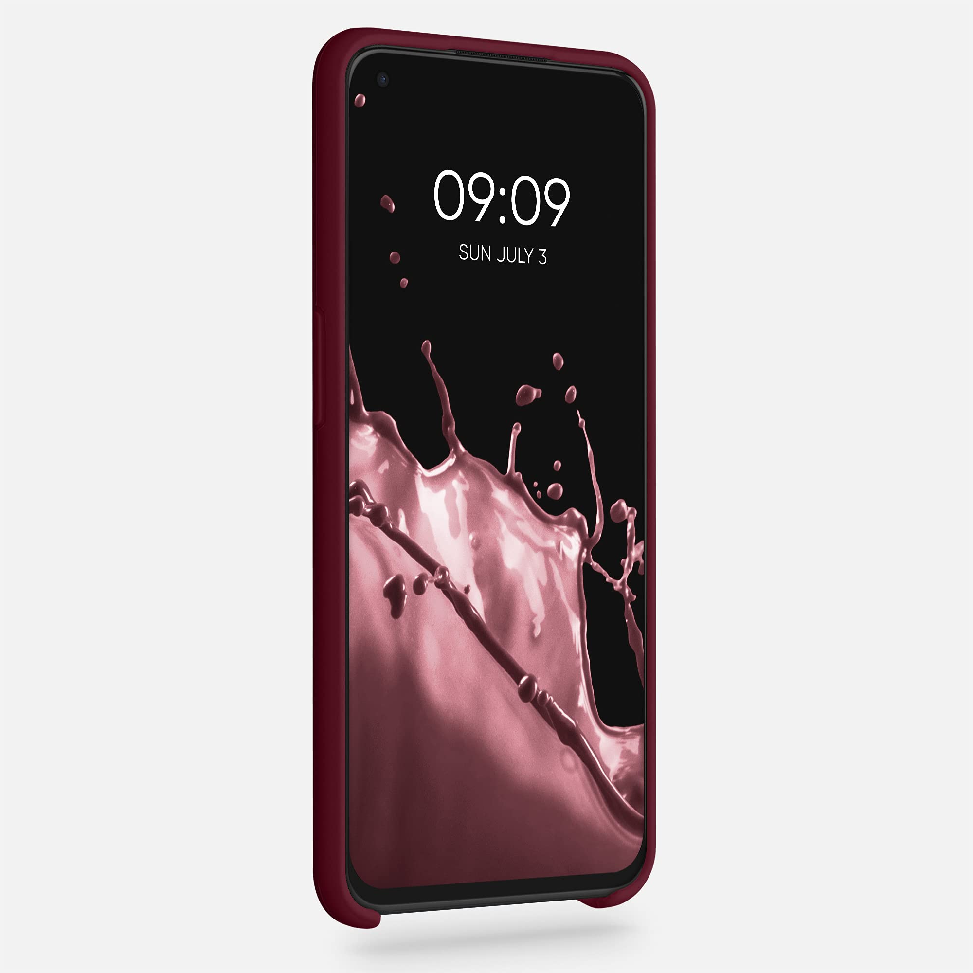 Custodia In Silicone TPU Per OnePlus Nord N10 5G – Cover Gommata Antiscivolo, Colore Rosso Fulvo, Kwmobile