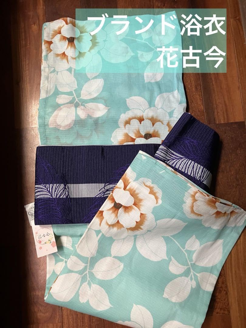 花古今 浴衣 ゆかた 花古今 ひなげし （黒） ブラック 仕立て上がり 日本製