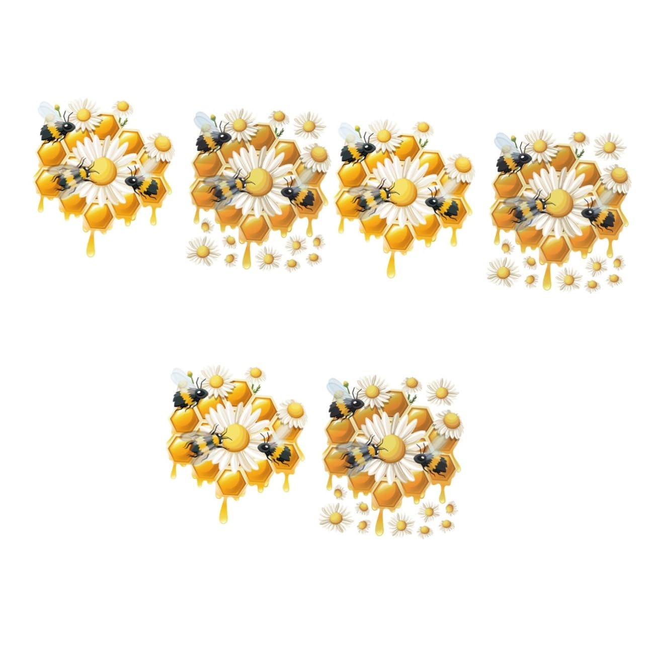 Autocollants muraux abeilles amovibles Abaodam pour decoration de chambre