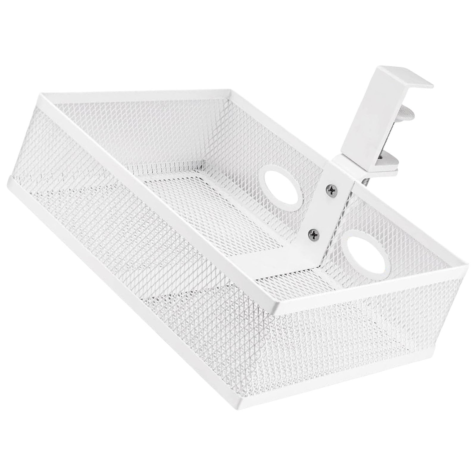 YWLUUOO 360 Degree Rotating Tray Practical Metal Wire Basket Practical Desk Space Management Tool for Home and Use Metal Wire Basket