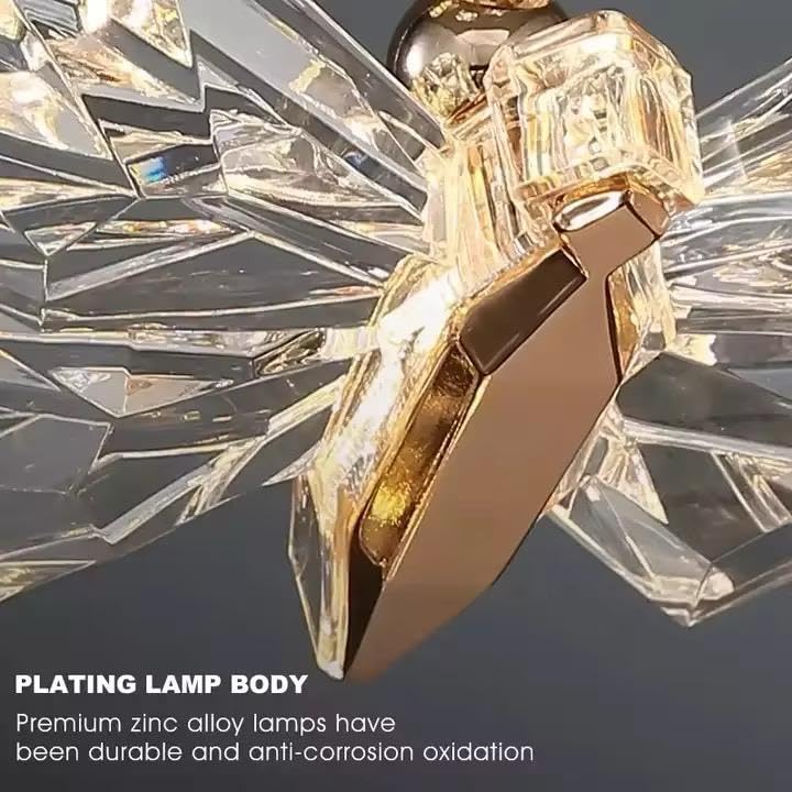 Image of blissbells Butterfly Designer LED Wall Light | Crystal Decorative Wall Lamp with Warm White Glow | Luxury Wall Sconce for Bedroom, Living Room & Kids Room Decor