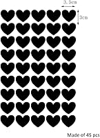 Vista 2 de Graz Design - Adhesivo decorativo para pared, diseño de corazón, color gris claro