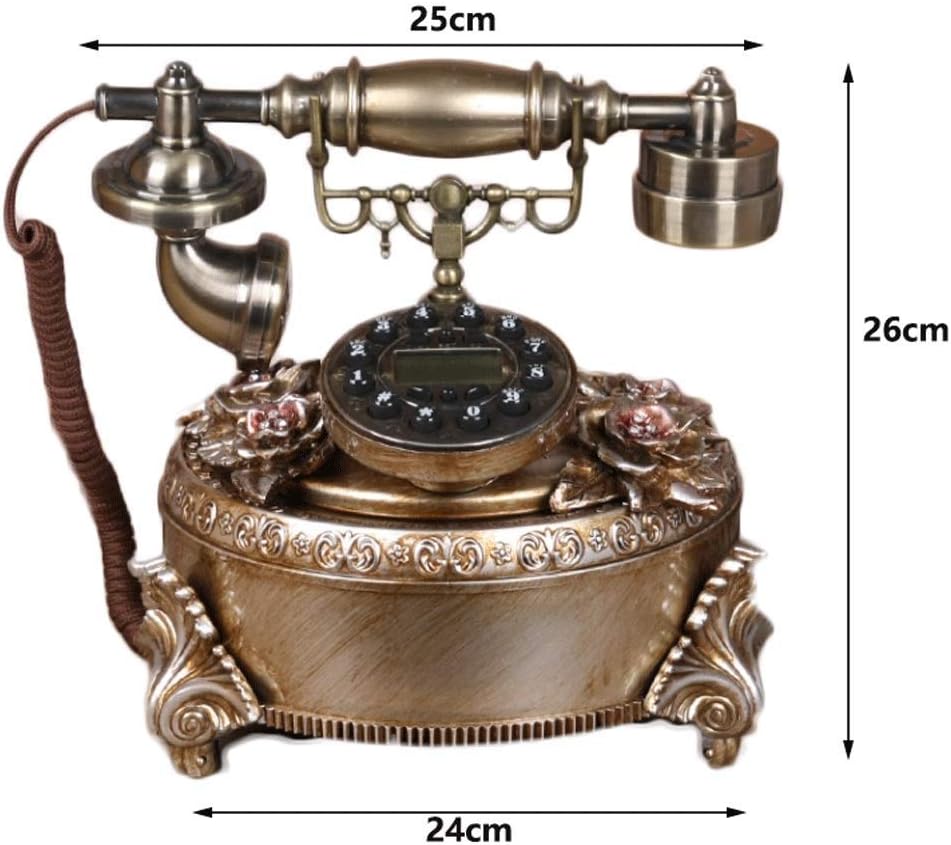 Creative Retro Telephones European Resin Rotary Dialing Telephone Decoration Cafe Bar Window Decorative Home Decoration Props