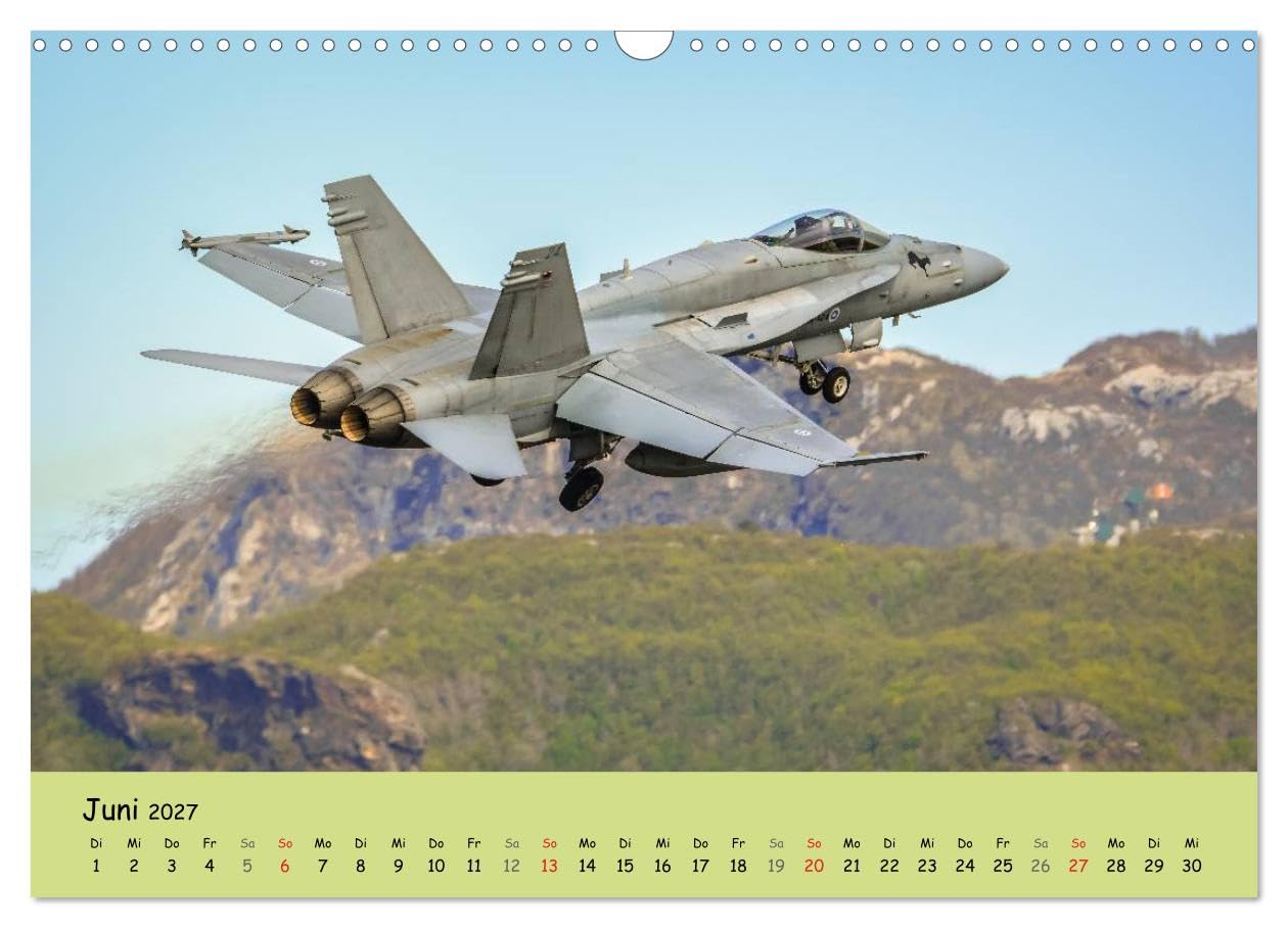 CALVENDO - Luftüberlegenheit - Kampfjets in Aktion (Wandkalender 2027 DIN A3 quer), Monatskalender: Faszinierende Aufnahmen von Kampfjets in Aktion.