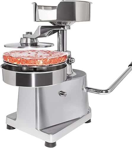 Miniatura 8 de ALDKitchen Prensa de hamburguesas, herramienta para hacer hamburguesas, acero inoxidable, 6 pulgadas, uso comercial, + juego de hojas de papel de