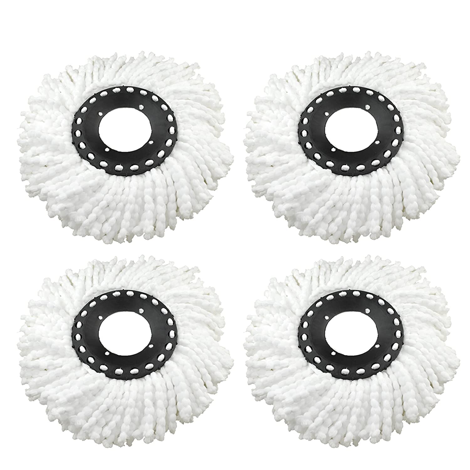 Kombuis Kitchenware Spin Mop Microfiber Refill, Spin Mop Refill/Floor Mop Refill, Mop Head Refill only,Mop Refills 4 PCS only (Random Color)