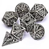 Dungeons and Dragons Hollow DND Dice Set with Gift Box, D and D Role Playing Dice Metal D+D Dice 6...