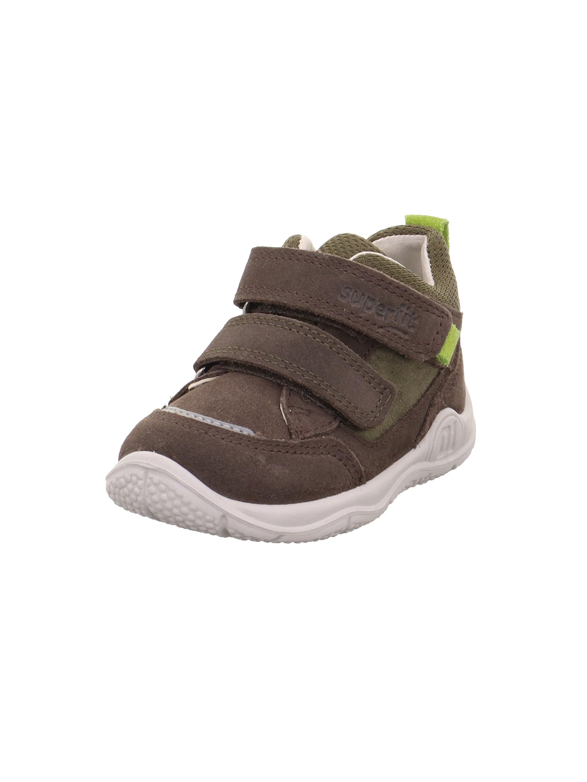 Superfit Baby Boys Universe Sneaker, Braun/GRÜN 3000
