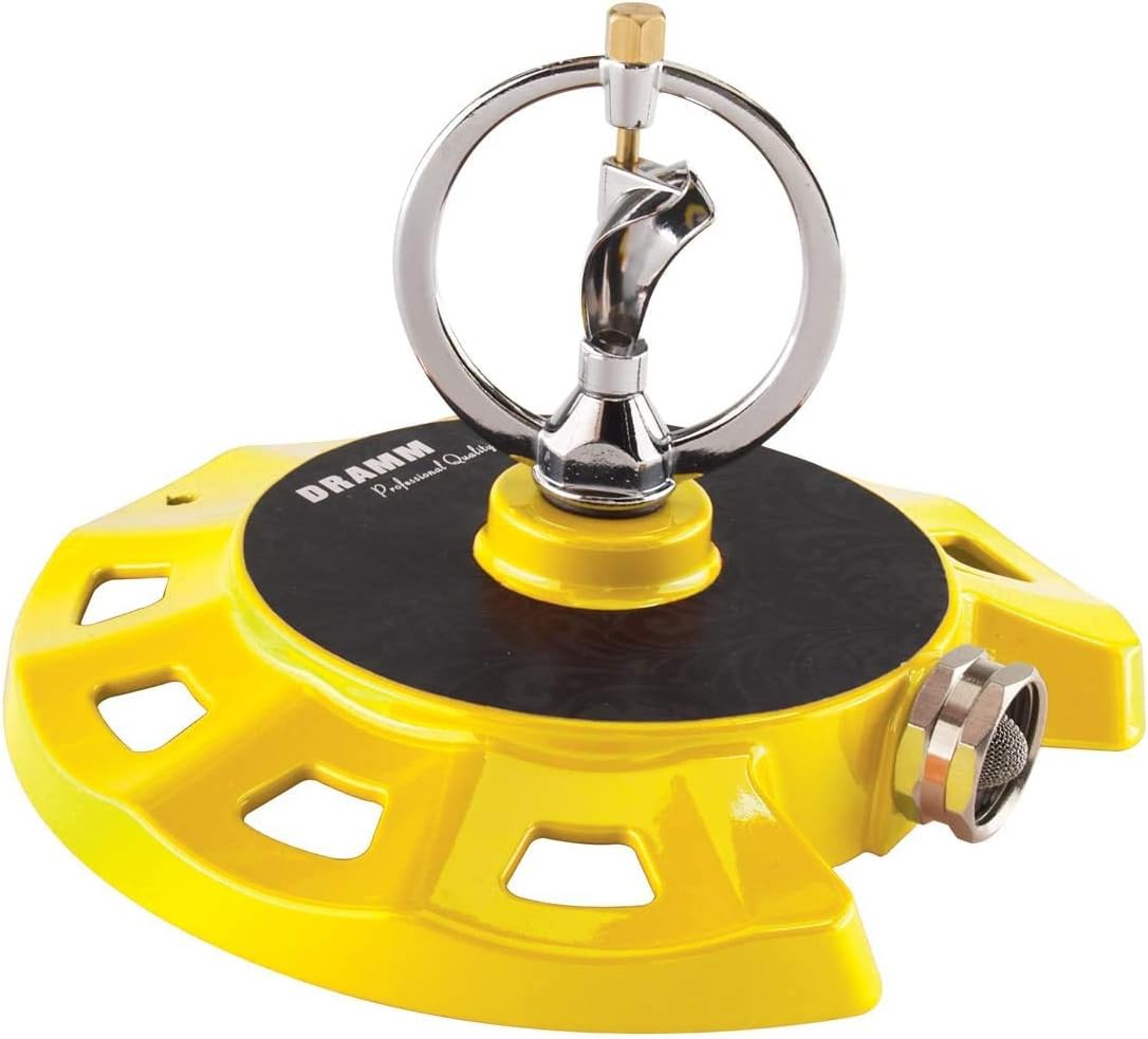 - Dramm 15073 ColorStorm Spinning Sprinkler, Yellow