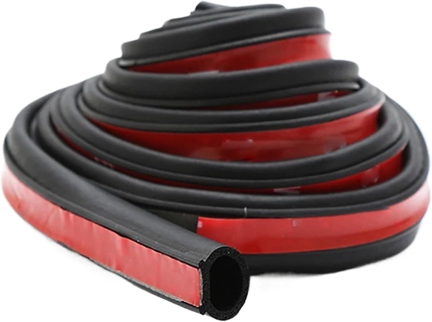 Car Door Seal Strip 2/4/8m Auto Rubber Sealant D Type Noise Insulation Anti-Dust Soundproofing Auto Sealing Strips Accessories(2m Small D)