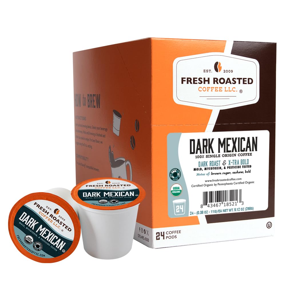 Amazon.com: Fresh Roasted Coffee, Organic Dark Mexican K-Cup Pods