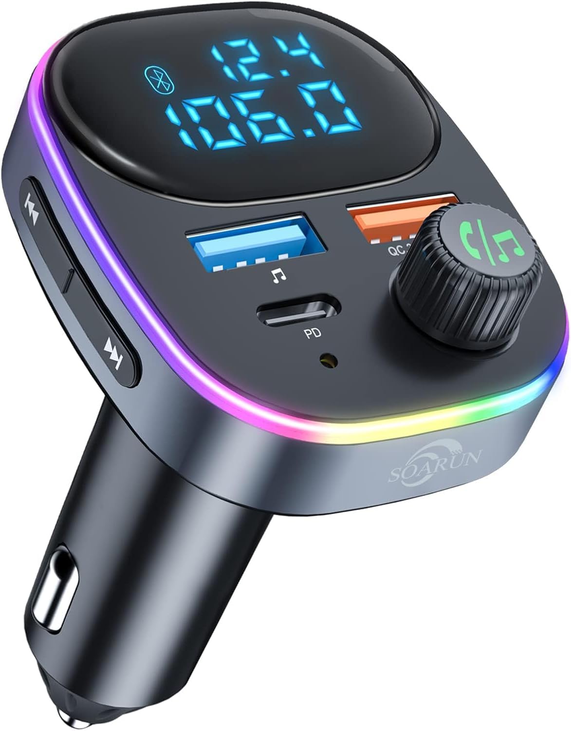 Bluetooth搭載FMトランスミッター、USB3口で3台同時充電可能、ハンズ Amazon.co.jp: SOARUN【Bluetooth5.3新登場】FMトランスミッター