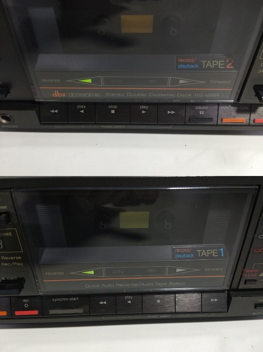 テクニクス　希少　ステレオ　ダブルカセットデッキ　RS-W8R 動作品 Amazon.co.jp: 機種□ Technics テクニクス ステレオ カセット