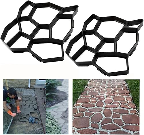 Walk Path Maker Moldes y formas de hormigón, molduras de piedra Pathmate, pavimentadora, pasarelas, molde de cemento, pavimento, moldes de hormigón