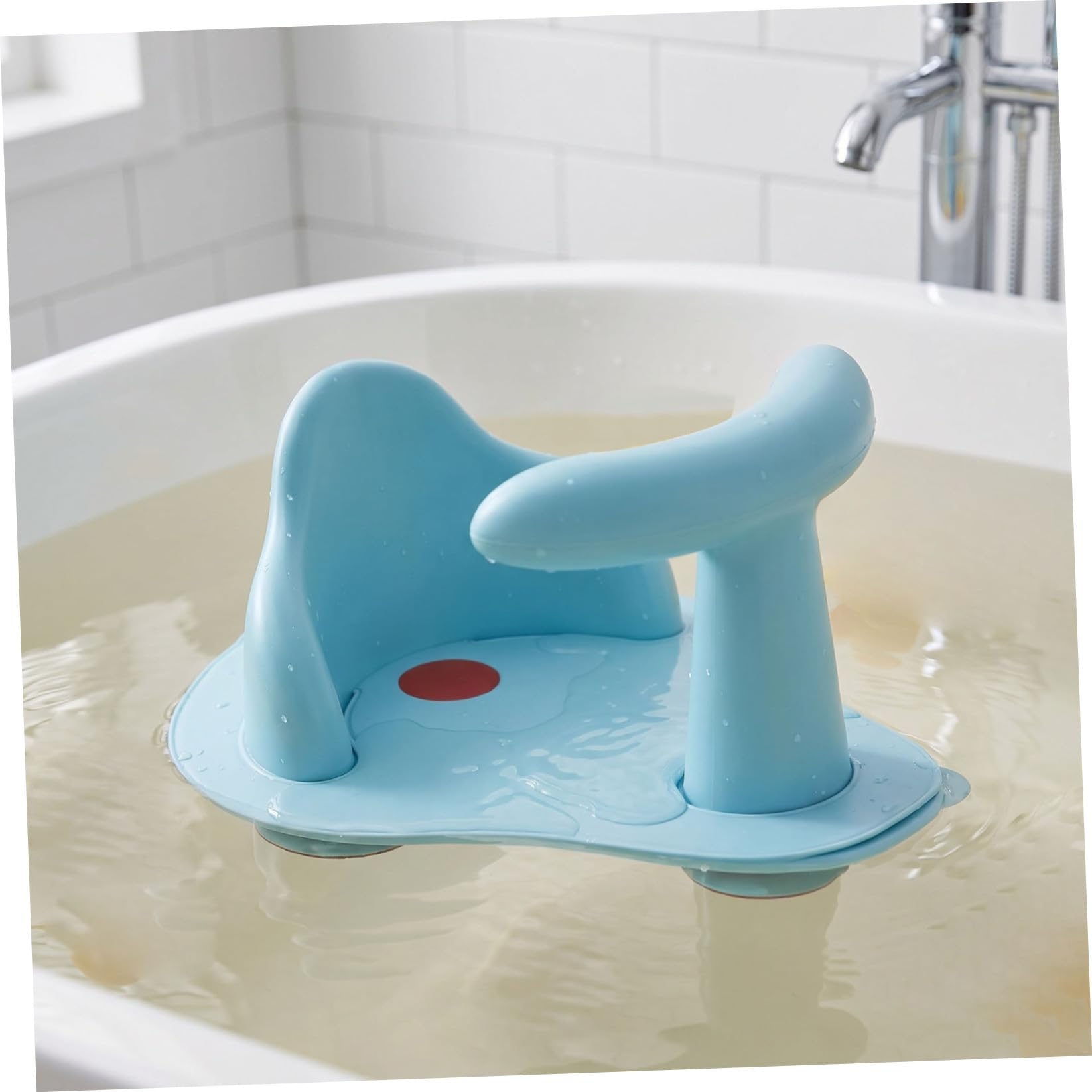 Silla de Baño para Niño Azul Cojín Antideslizante Pvc | Esquinas Redondeadas, Uso Doméstico, Diseño Práctico, Acabado Fuerte y Estable