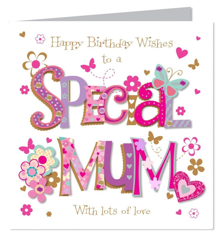 Large Luxury Handmade Mum Birthday Card