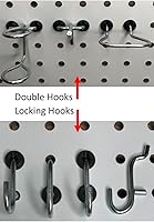 Vista 5 de Pegboard Peg Locks 50PCS (1/8 inch, Black)