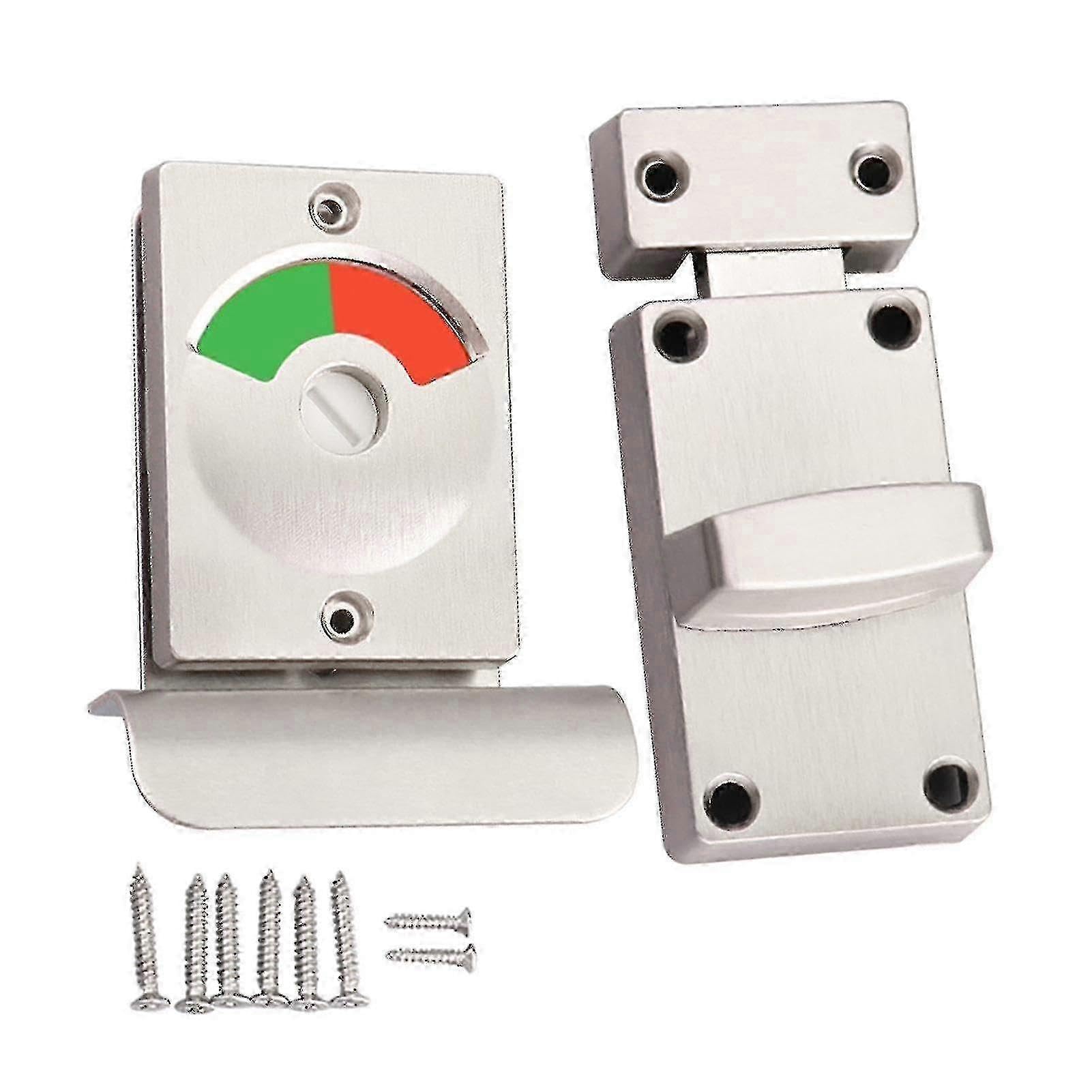 Stainless Steel Indicator Door Lock Wc Hardware Home Vacant Engaged for Bathroom