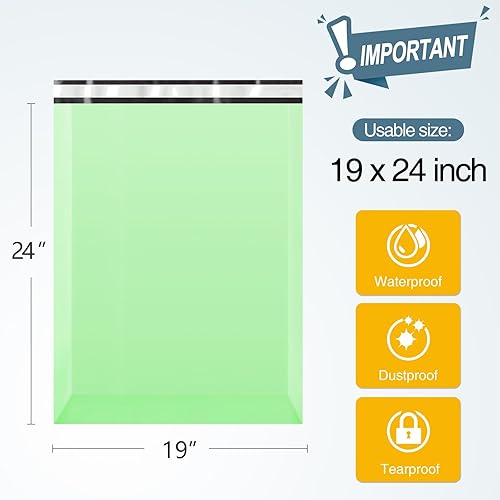 Miniatura 9 de Famagic Sobres de polietileno, 200 bolsas de envío de 12 x 15.5 pulgadas, elegantes bolsas de embalaje opacas para pequeñas empresas, sobres de Rosa