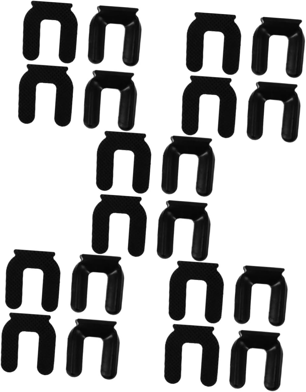 Mipcase 20pcs Wheel Slot Stopper Pads Non- Chair Wheel Stoppers for Refrigerators Furniture Appliances Easy Installation Prevents Slippage and Movement