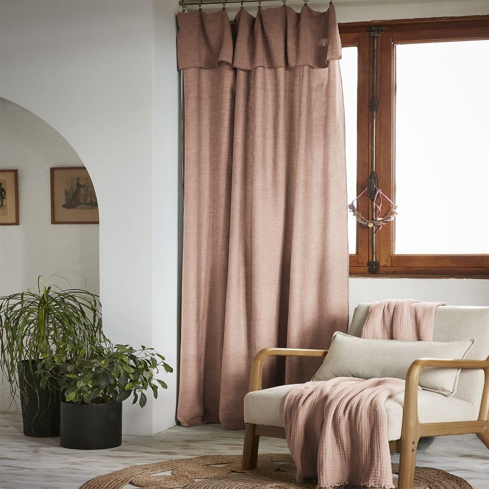 HOUSSE DE REVE Rideau Ajustable 140x270 cm Lyocell Gabrielle Blush