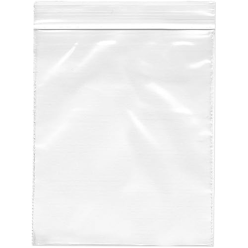 Plymor Bolsas de plástico resistentes con cierre de cremallera 4 mil 3 x 4 pulgadas paquete de 500