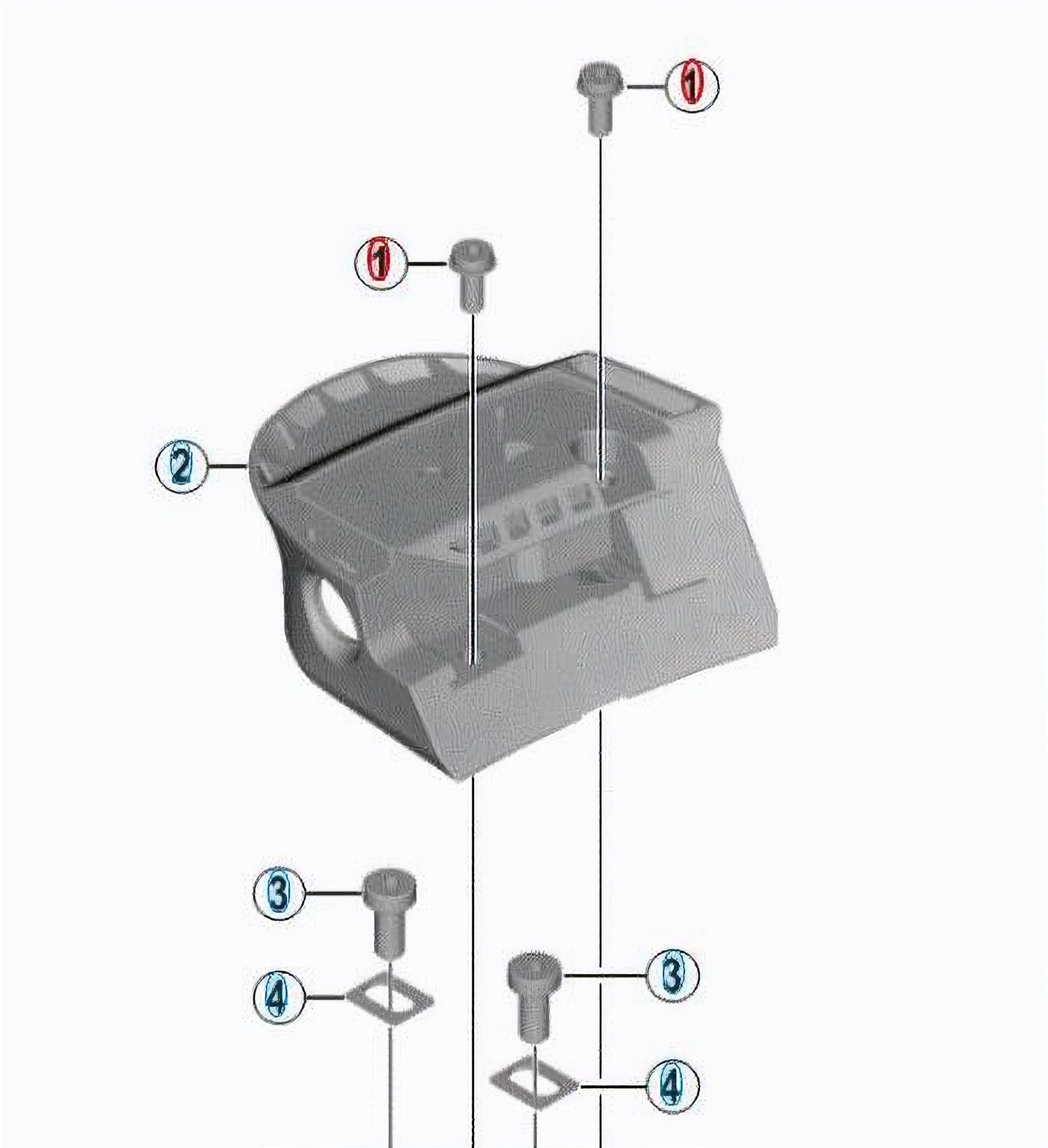 Shimano Spares BM-E8010 M4 bolt key cover
