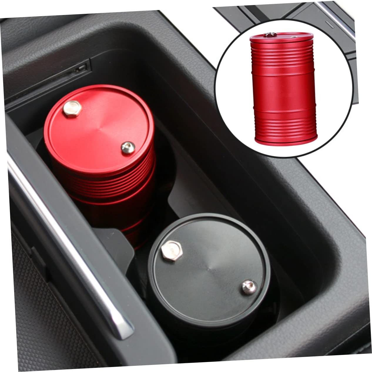 Automatischer Aschenbecher Aus Edelstahl Mit Drehbarem Deckel – Selbstlöschender, Runder Aschenhalter Für Drinnen & Draußen