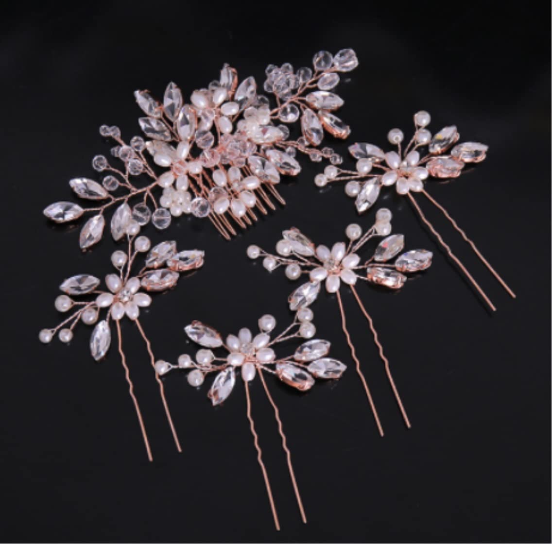 Grzebienie Boczne Grzebień do Włosów Wesele Kryształowe grzebienie do włosów Rhinestone perłowy grzebień do włosów dla panny młodej kobiety biżuteria do włosów ślubne akcesoria do włosów dla panny mło
