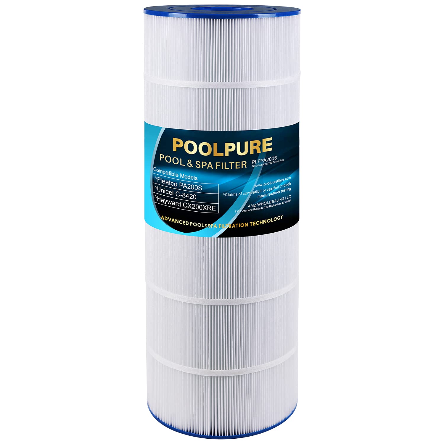 POOLPURE PLFPA200S Filter Replaces PA200S, Hayward 