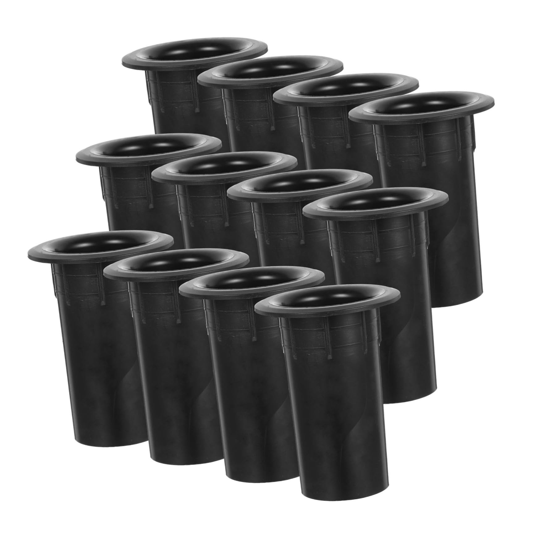 Happyyami 12Pcs Subwoofer Port Tube Bass Reflex Speaker Air Outlet Easy to Install Durable Plastic Design for Enhanced Sound Quality and Noise Reduction