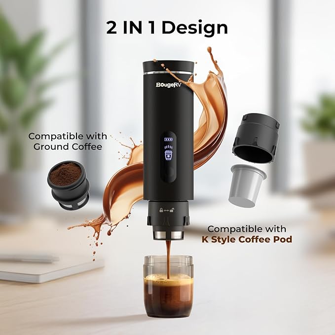 Cafetera Portátil de Goteo para Cápsulas y Café Molido, 5 oz, Ideal para Viajes miniatura 2