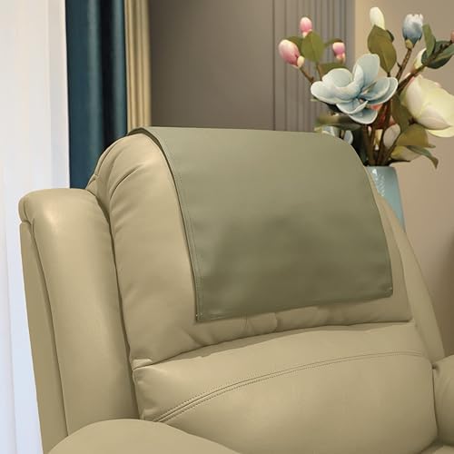 Miniatura 7 de Funda para reposacabezas de alta calidad para silla reclinable, protector de reposacabezas reclinable de piel sintética ignífuga, resistente al