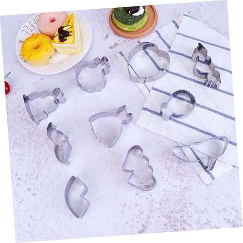 Miniatura 7 de Abaodam 30 moldes para galletas de boda, cortador geométrico de galletas, molde de pastelería, cortador de panqueques, sello de galletas para